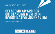 Otvoren konkurs za nagradu CEI-SEEMO za istraživačko novinarstvo